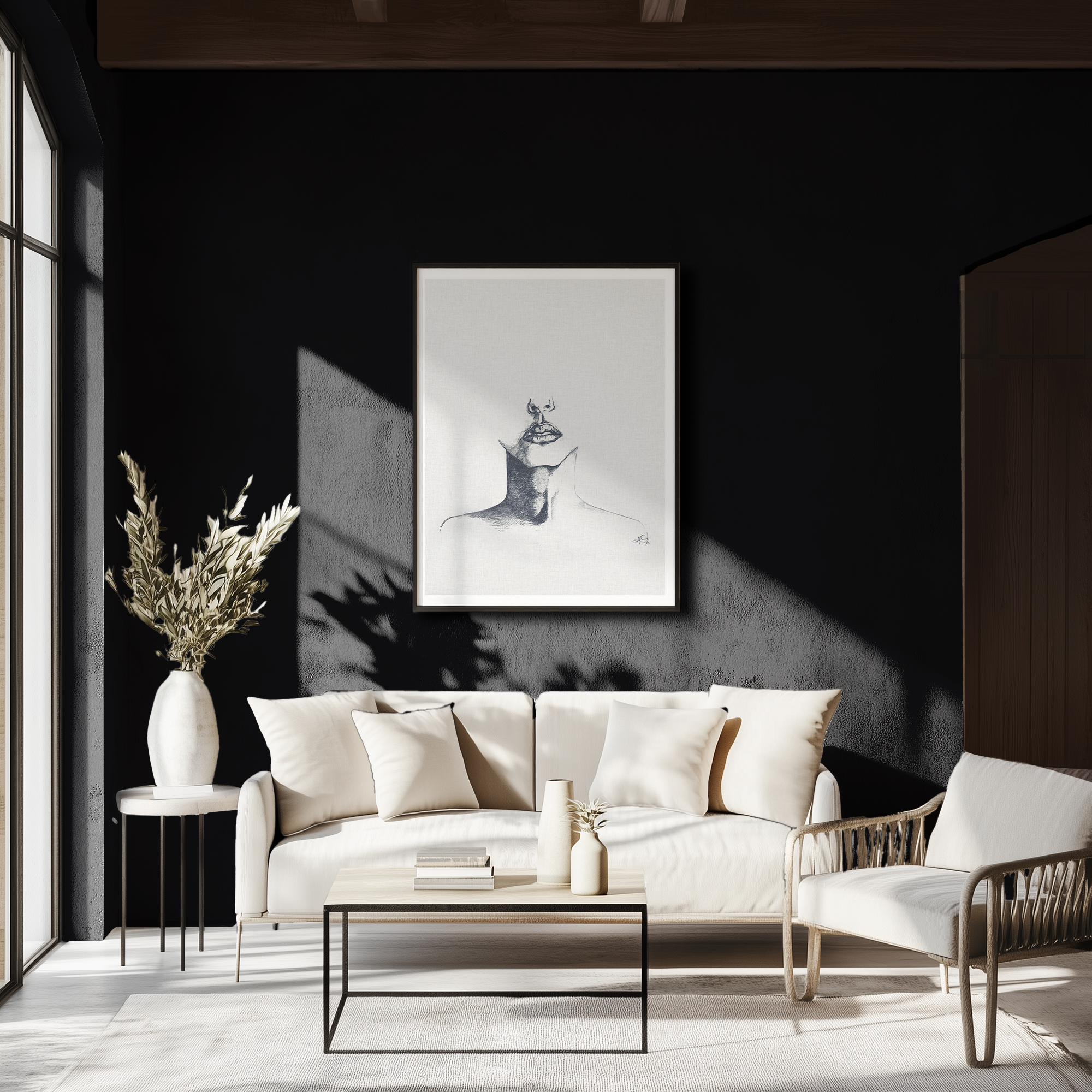 "Contemplative Sketch" Fine Art Print