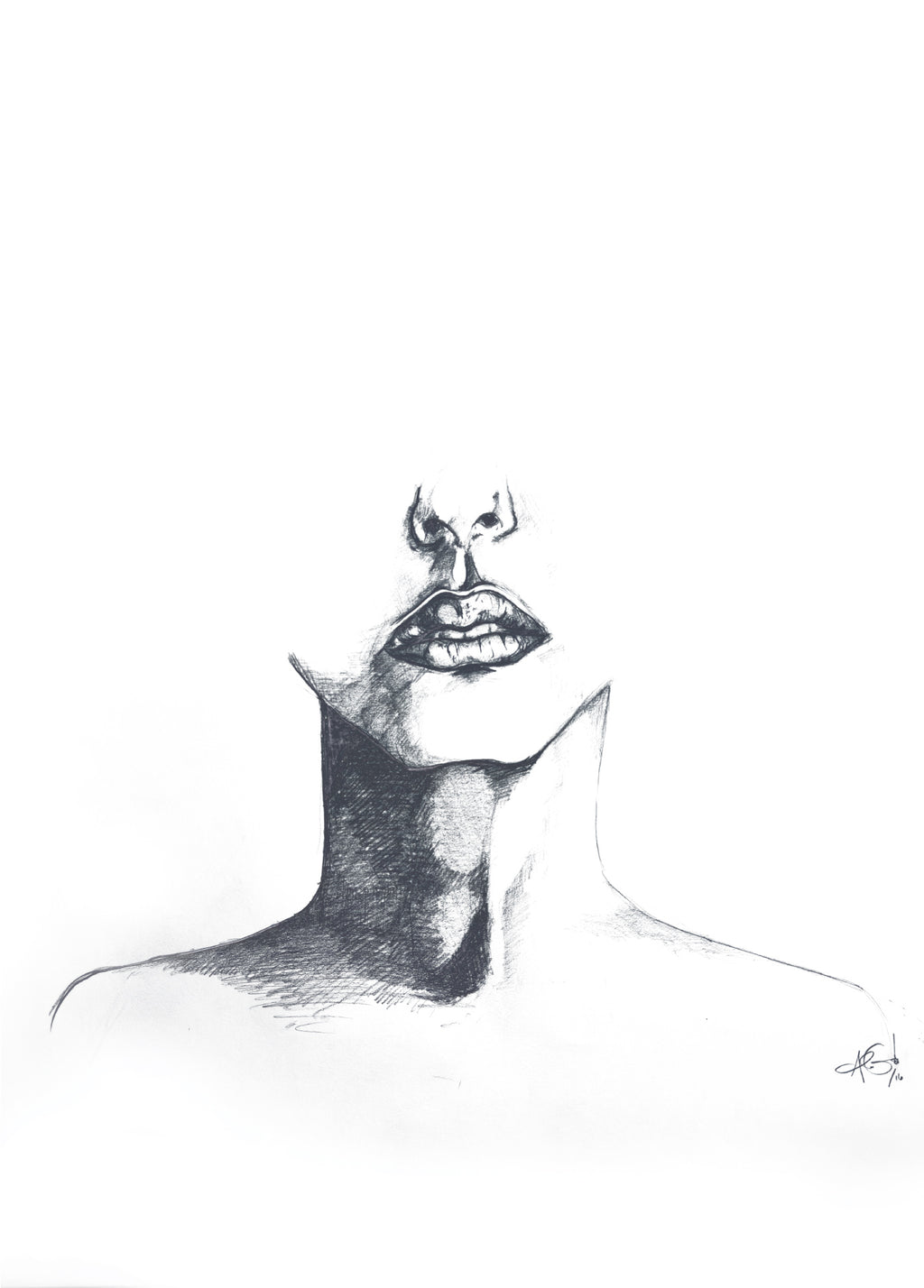 "Contemplative Sketch" Fine Art Print